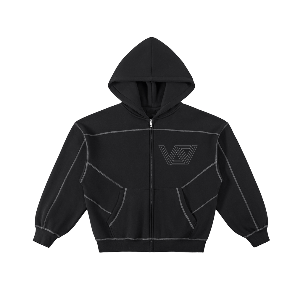 VSV REVERSE STITCH TREE ZIP-UP